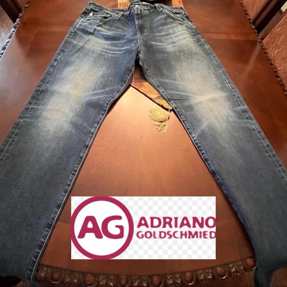 Ag Adriano Goldschmied slim/straight Fit Blue Jeans